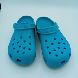 Crocs Classic Unisex Teal Slip on Comfort Clog Shoes